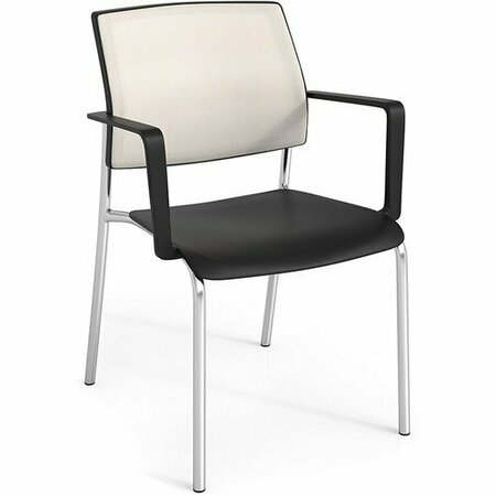 UNITED CHAIR CO Chair, w/Arms, MeshBack, 22-1/4inx22-1/4inx33in, Fair/BK, 2PK UNCF32ECQA01